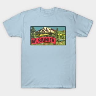 Mt. Rainier Washington Vintage T-Shirt